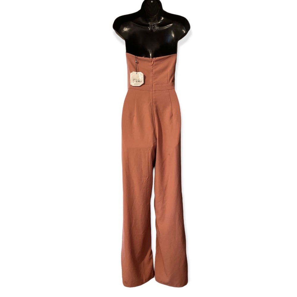 NWT | Missguided Pink Strapless Jumpsuit | 2 - Picture 12 of 13